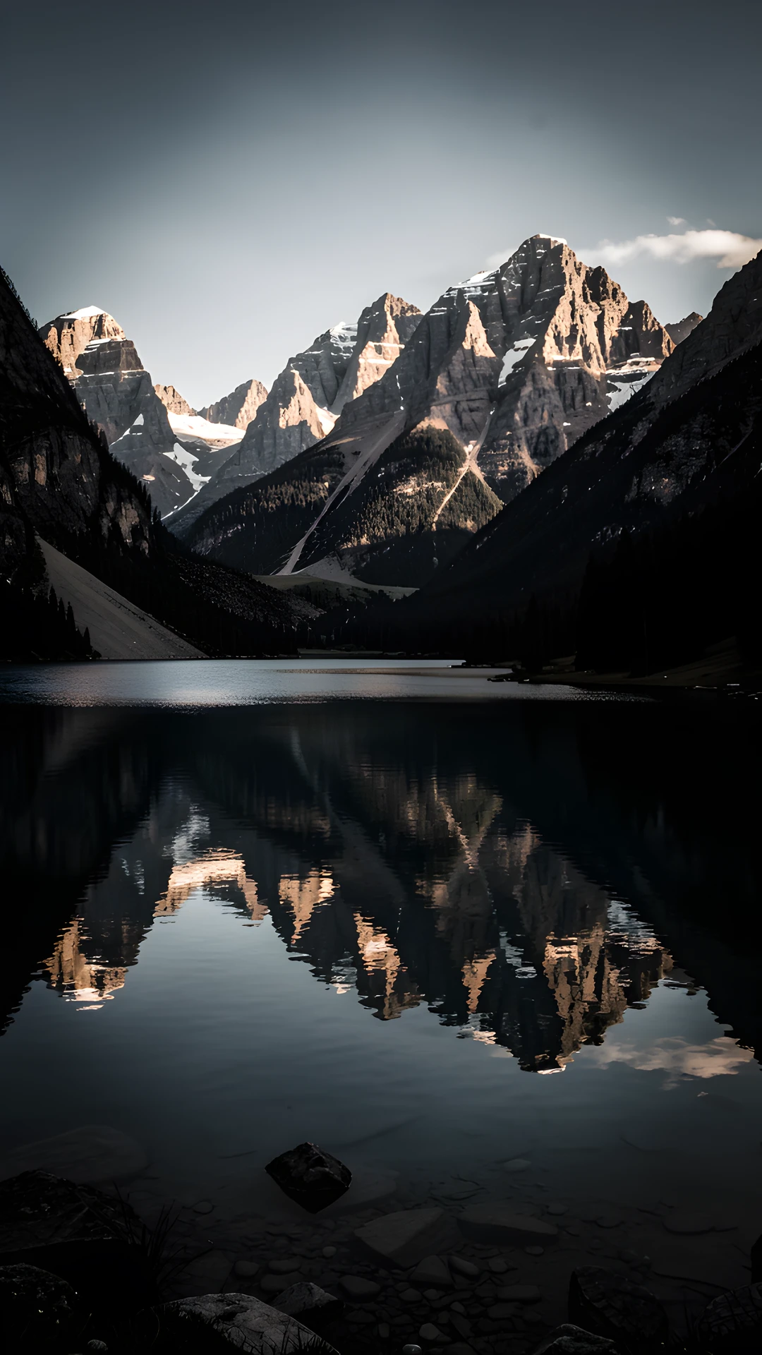 Mountain Lake Shadows