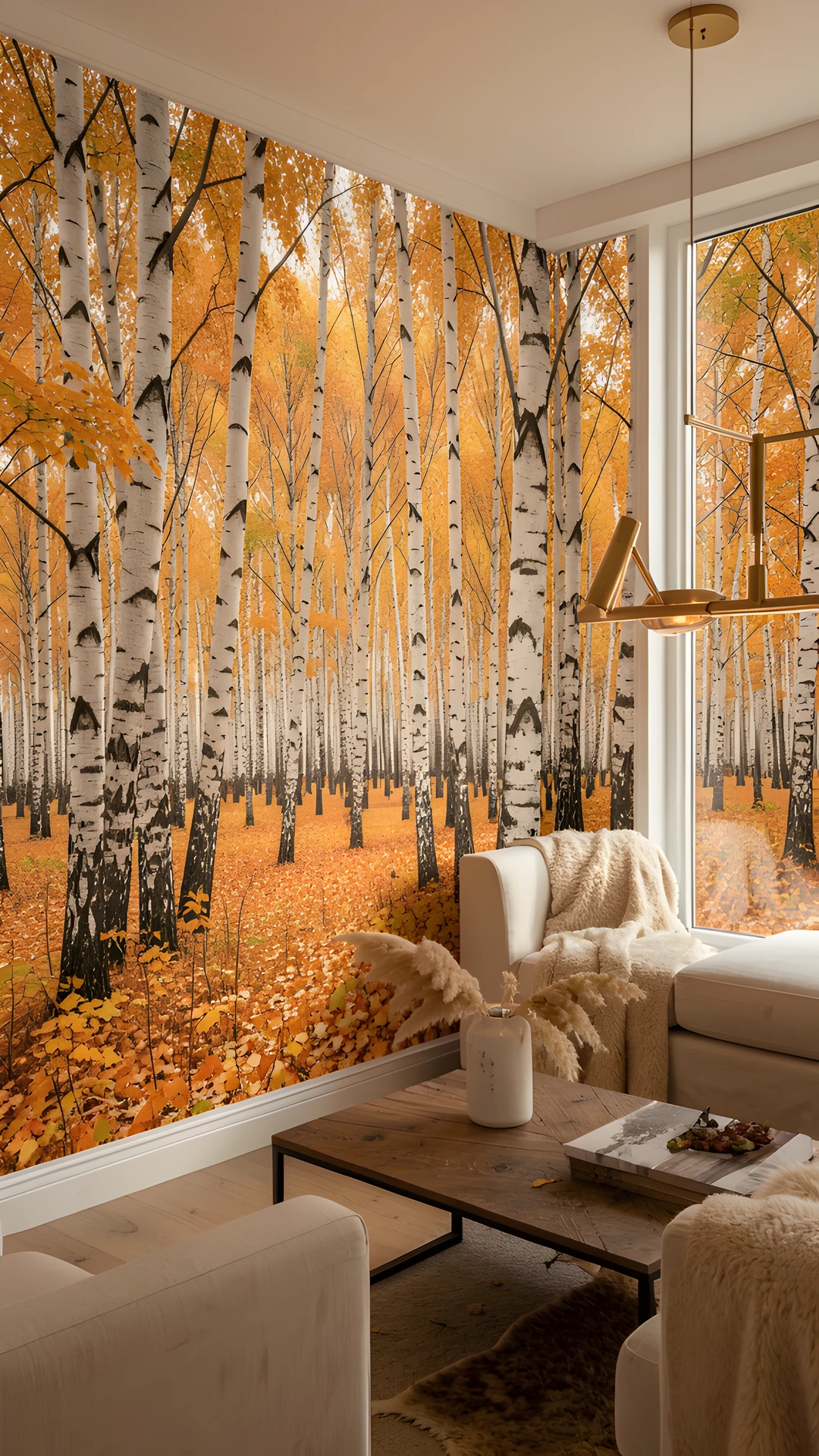 Birch Forest Scene