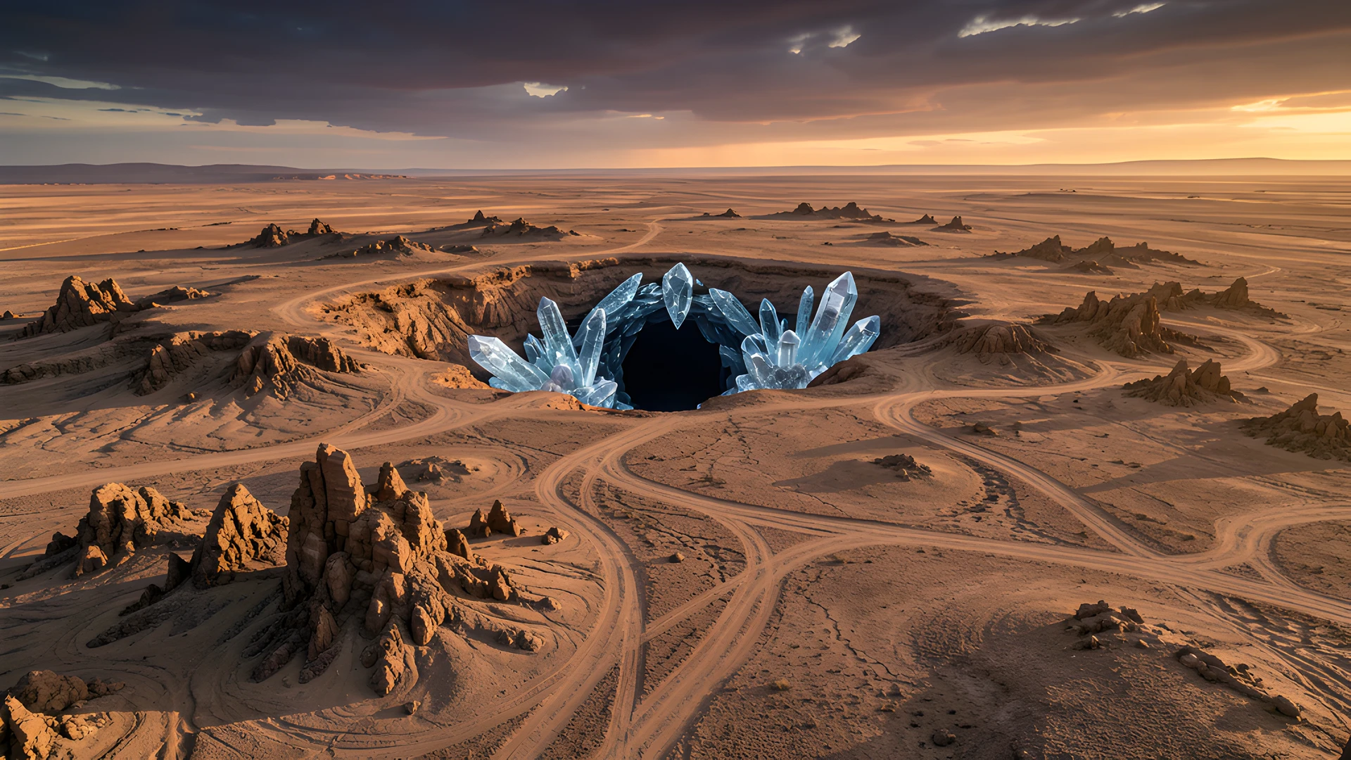Dark Cave Entrance