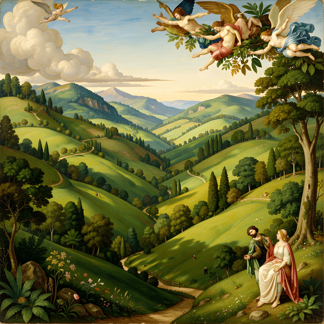 Tuscan Valley Scene