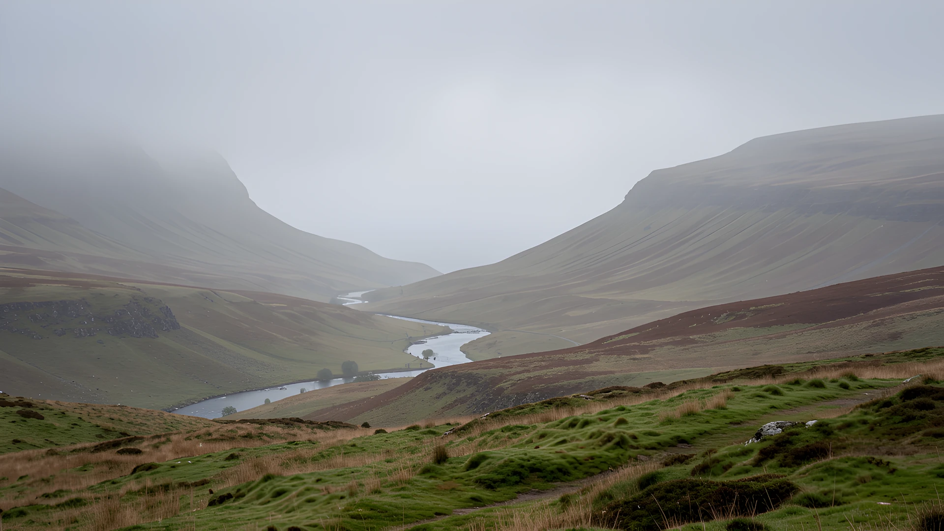 Misty Scottish Highlands