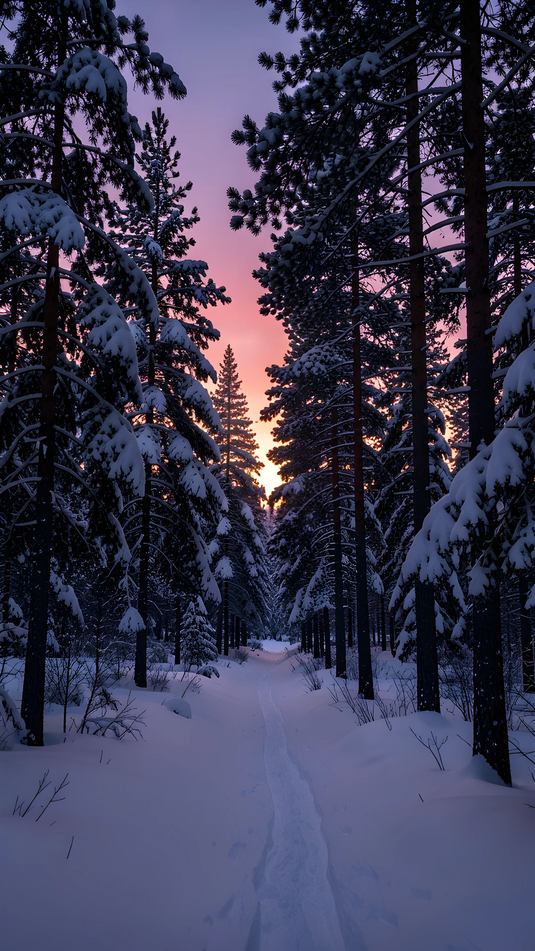 Winter Woodland Scene