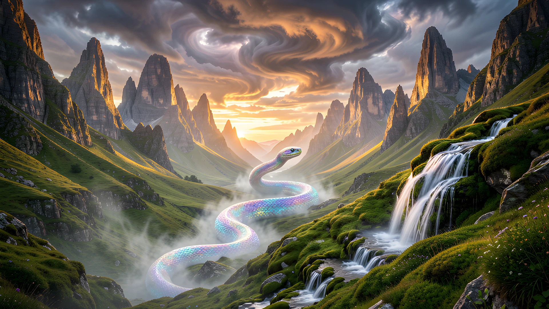 Misty Waterfall Cove