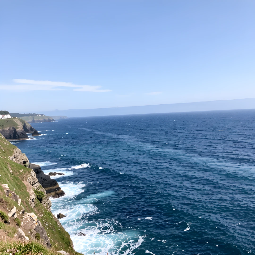 Ocean Cliff Scene