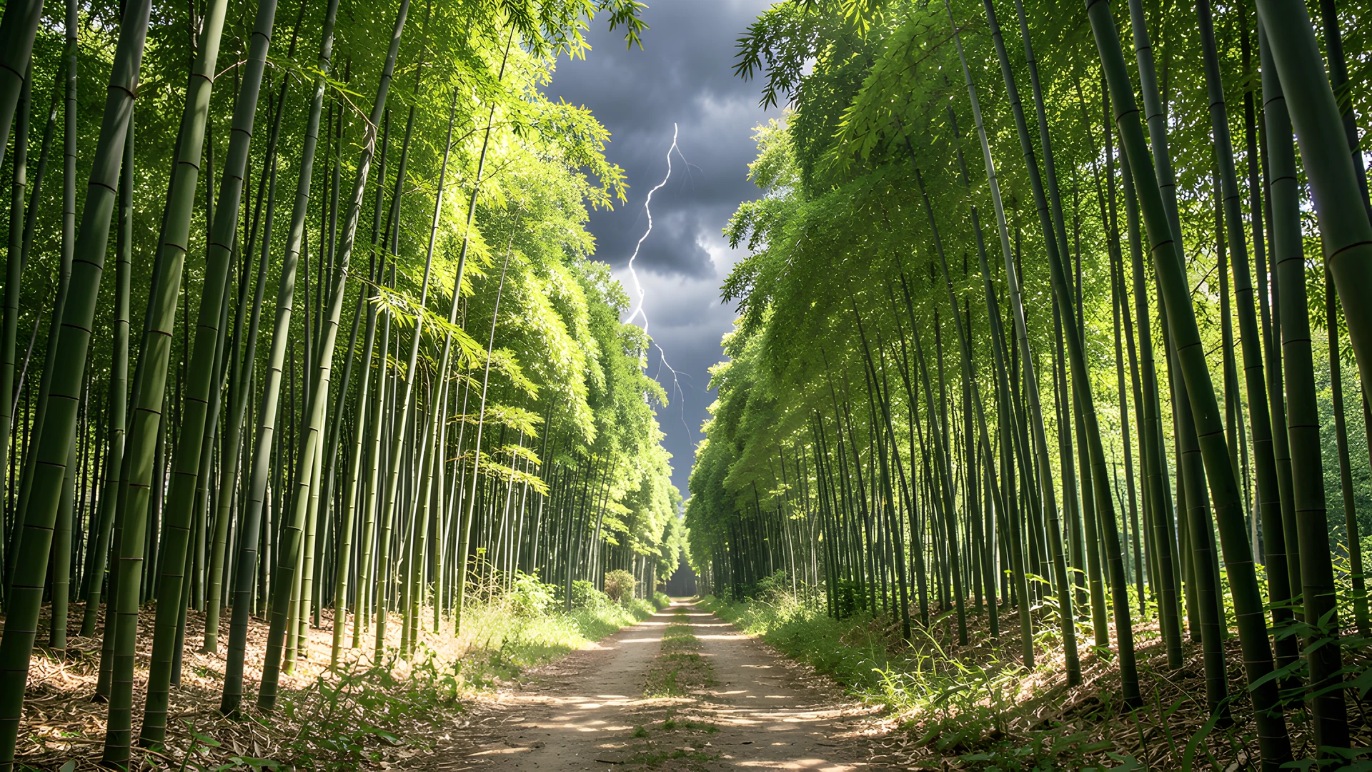 Twilight Bamboo Walk