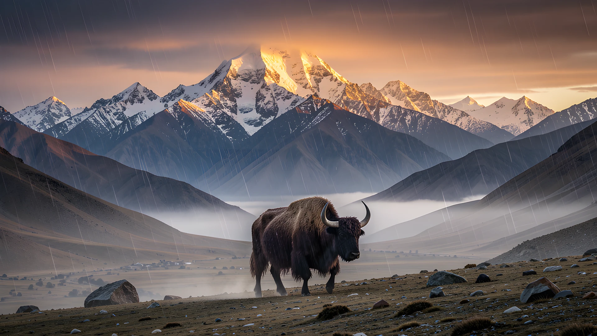 Misty Himalayan Peaks