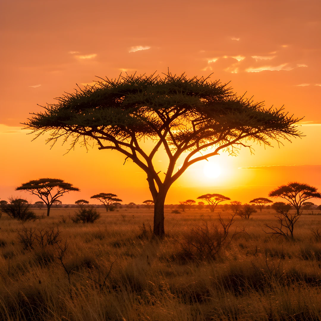 African Sunset Plains