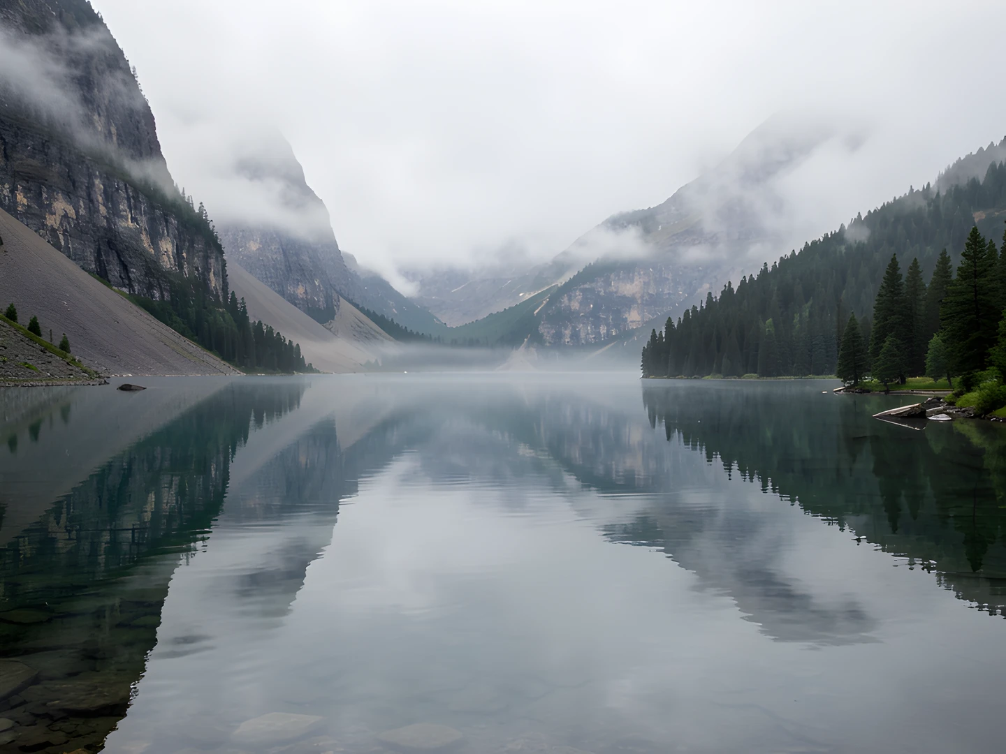 Misty Mountain Lake