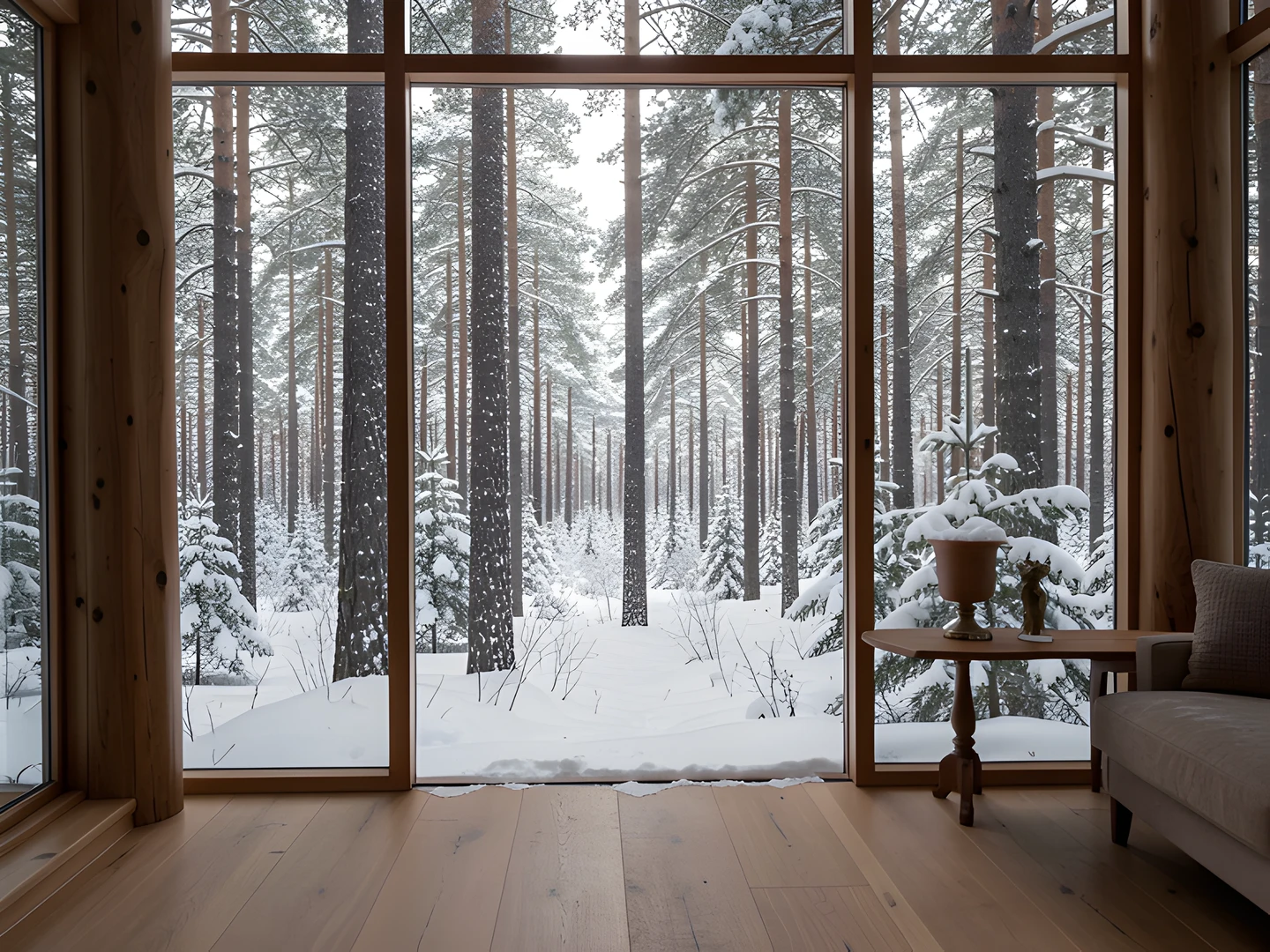Winter Woodland Scene