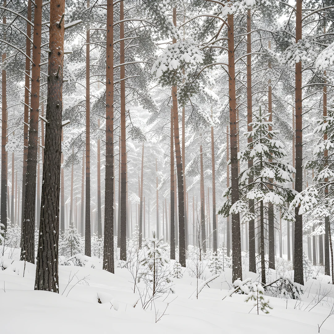 Winter Forest Glow