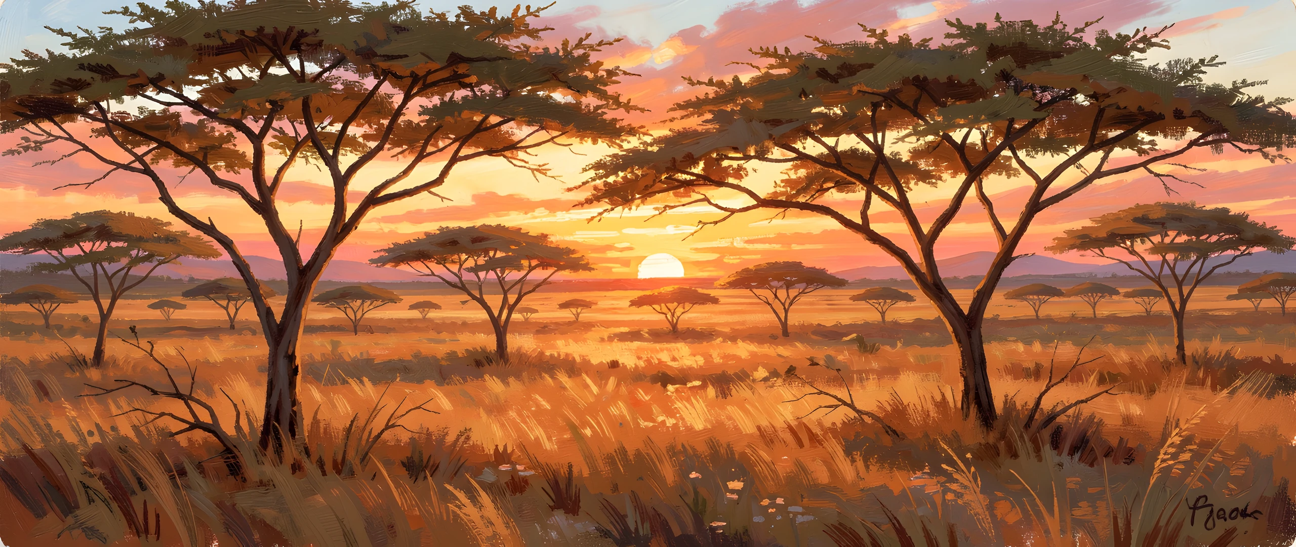 Golden Savannah Glow