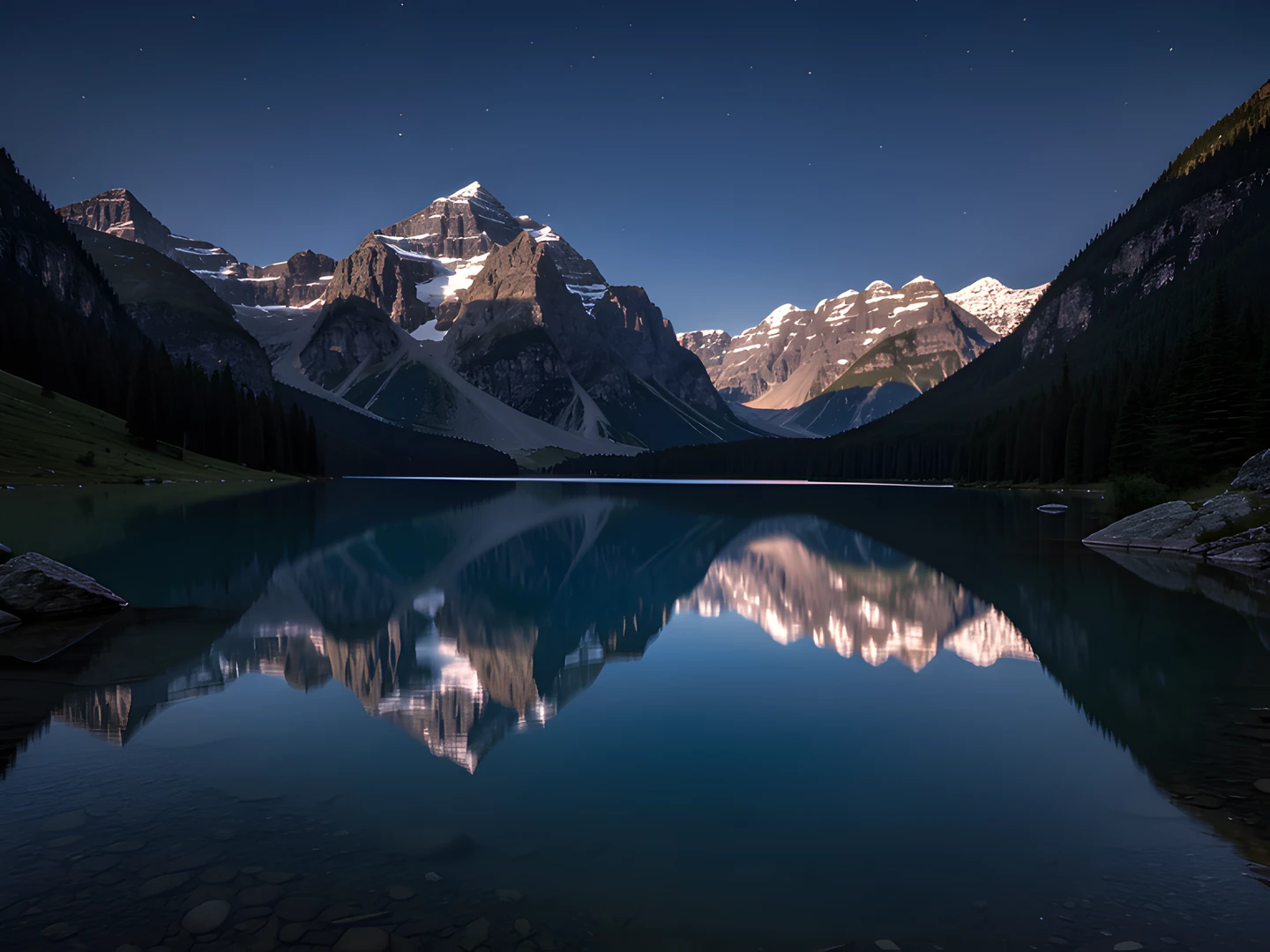 Frozen Alpine Night