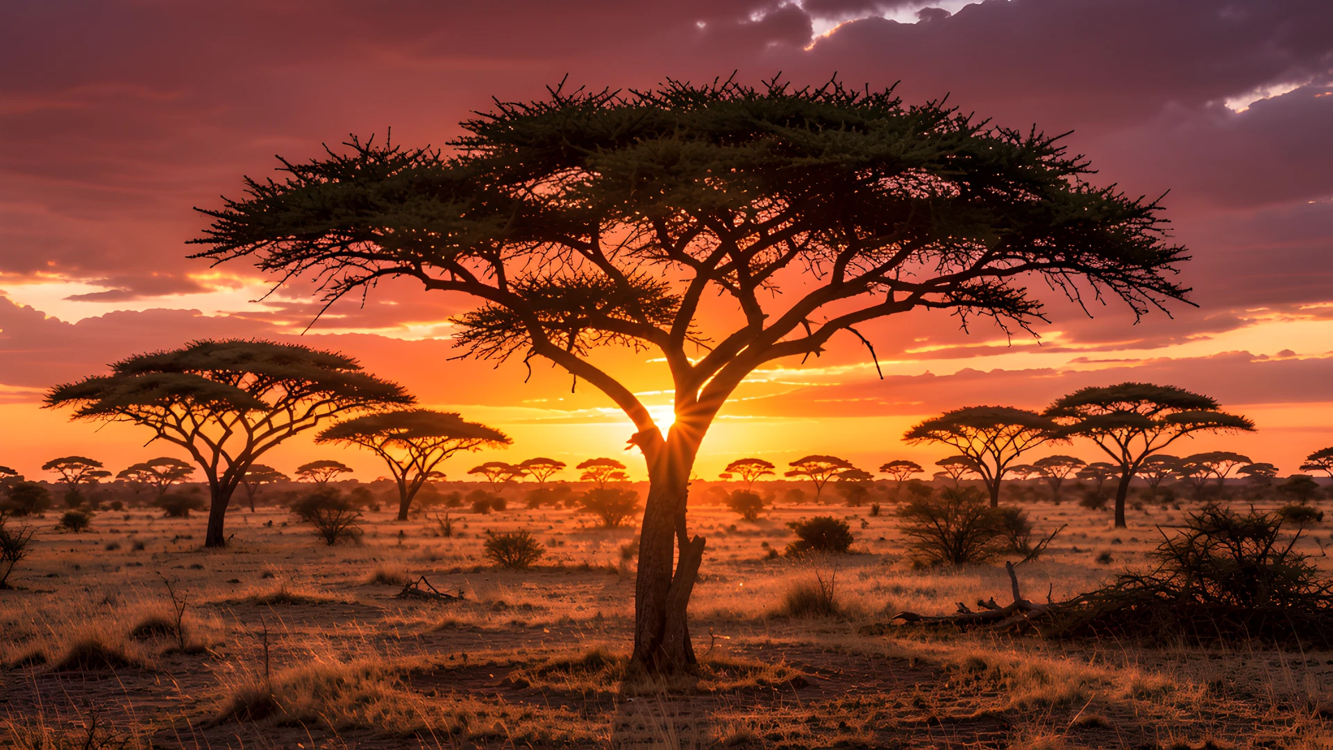 African Sunset Glow