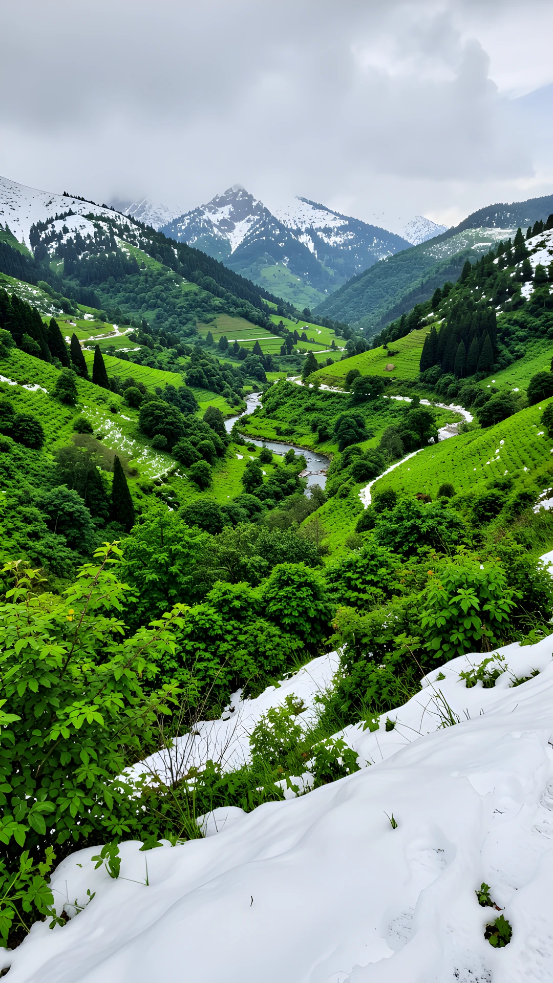 Snowy Peak Face