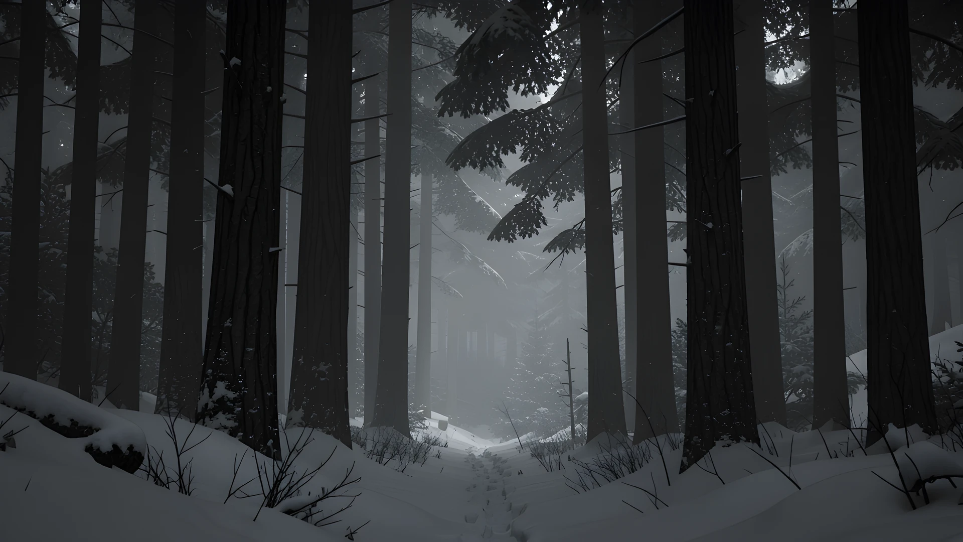 Misty Redwood Grove