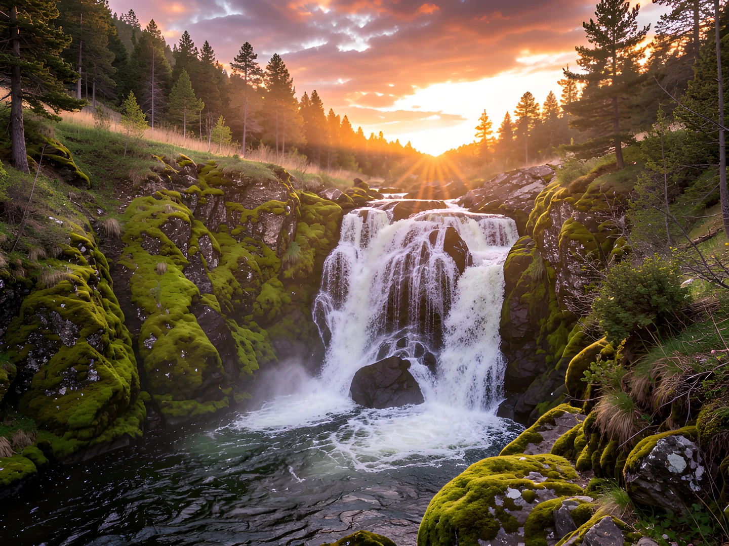 Misty Morning Oasis