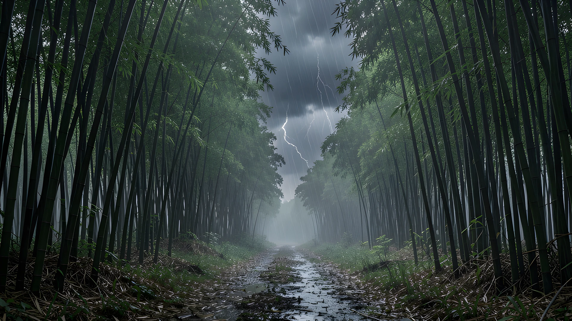 Dark Jungle River