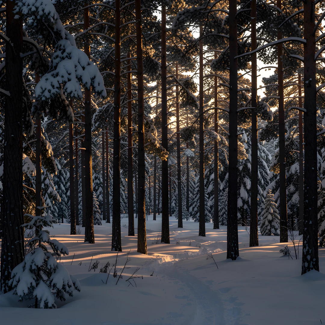 Golden Forest Twilight