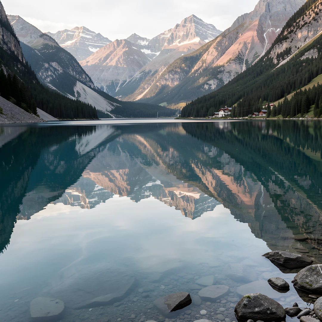 Mountain Lake Scene