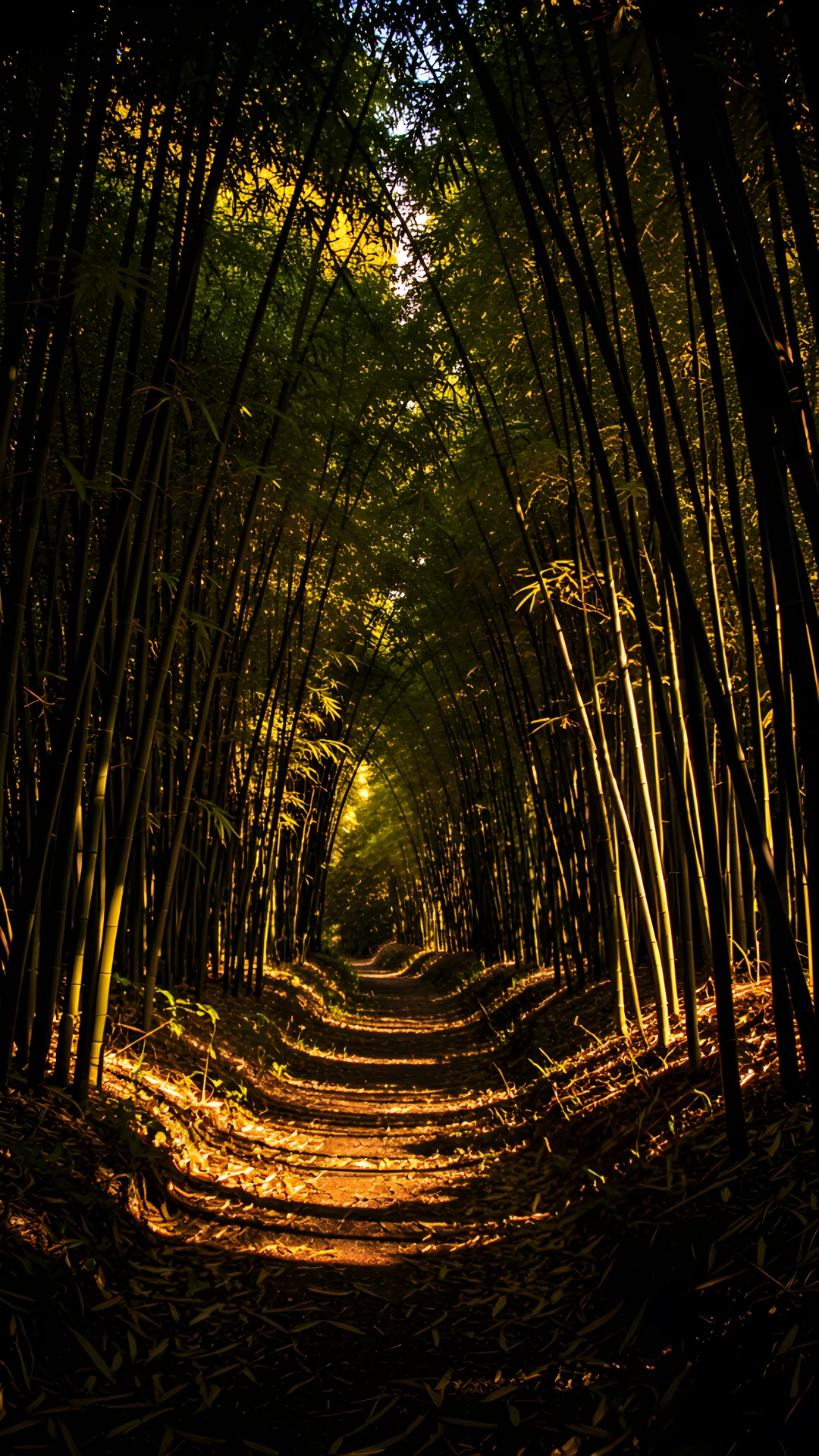 Golden Bamboo Path