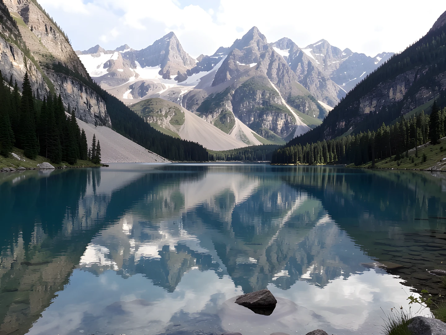 Mountain Mirror Image