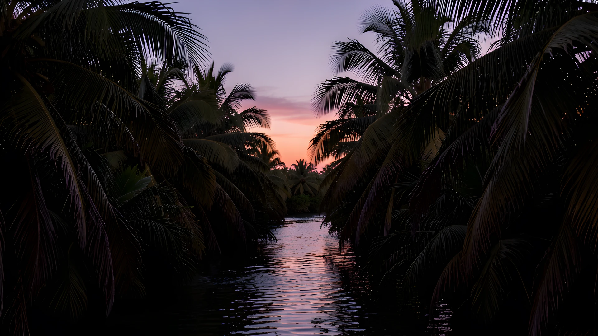Tropical Sunset Oasis