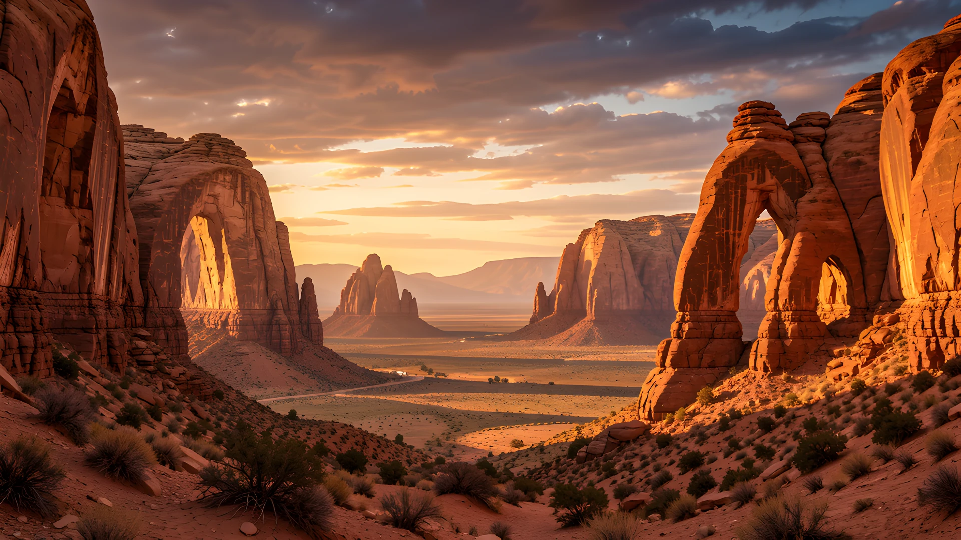 Desert Sandstone Cliffs