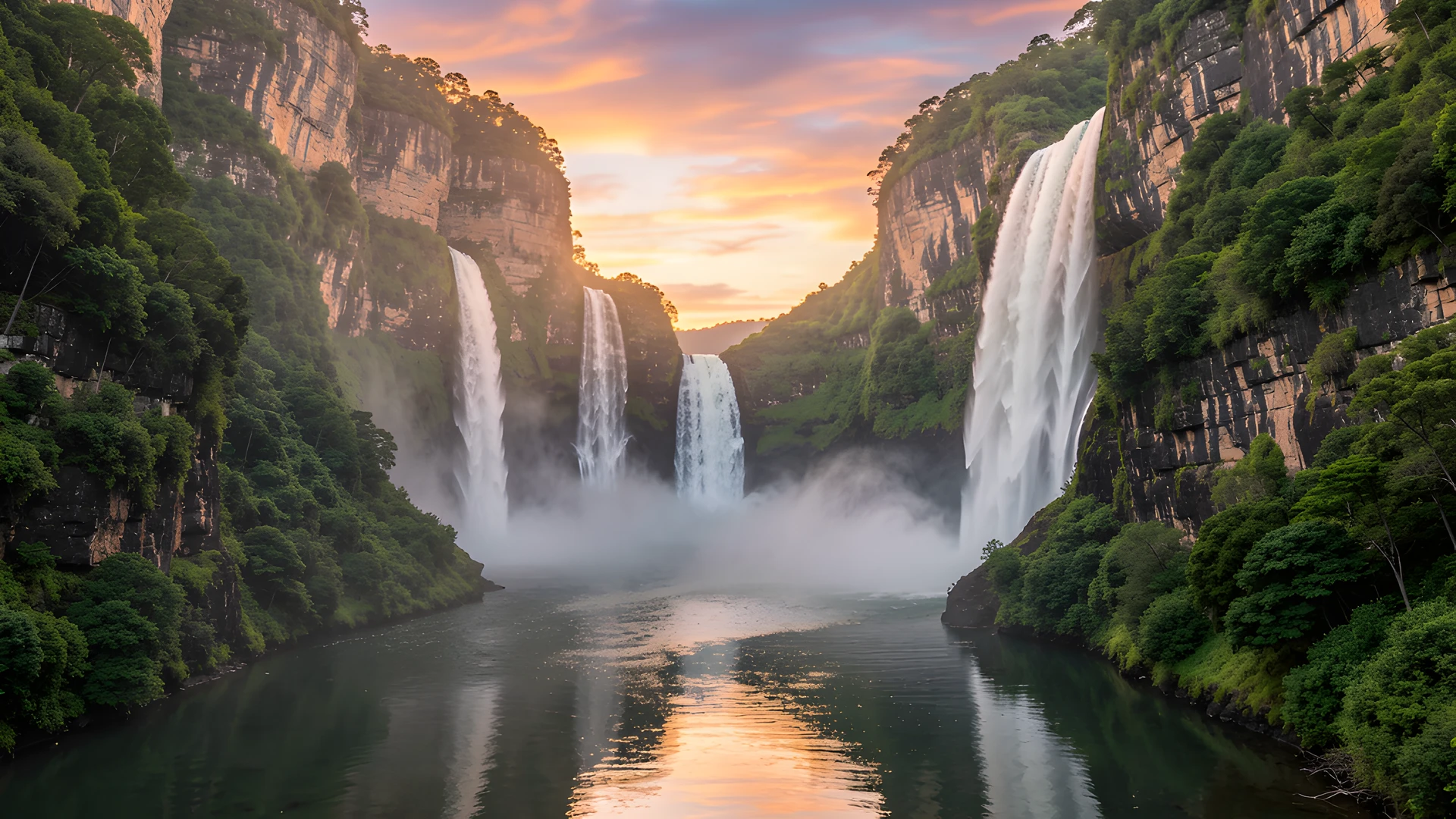 Mountain Waterfall