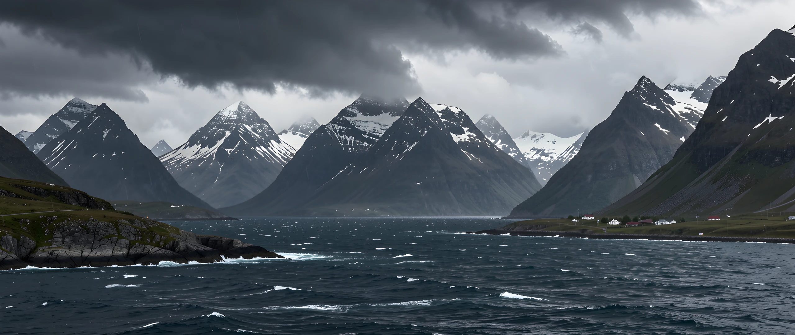 Fjord Storm Night