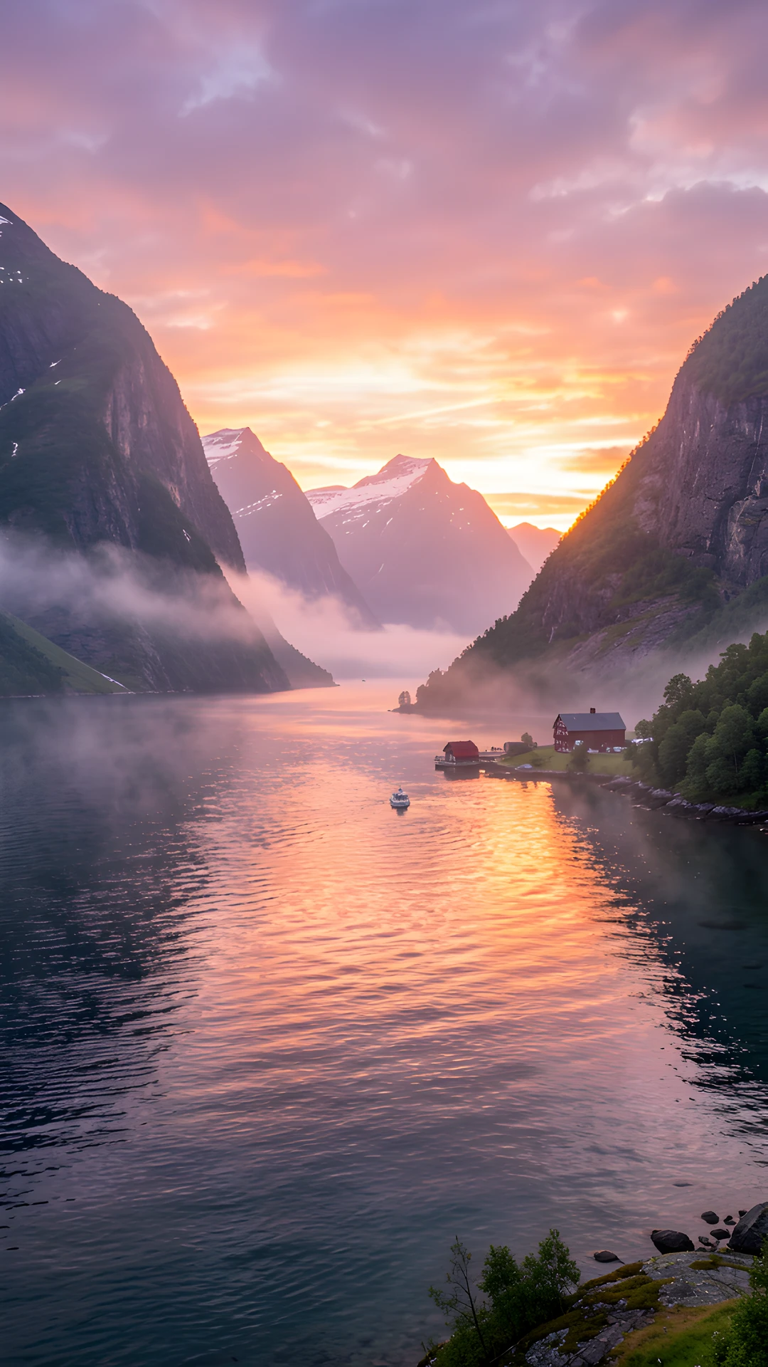 Fjord Morning Glow