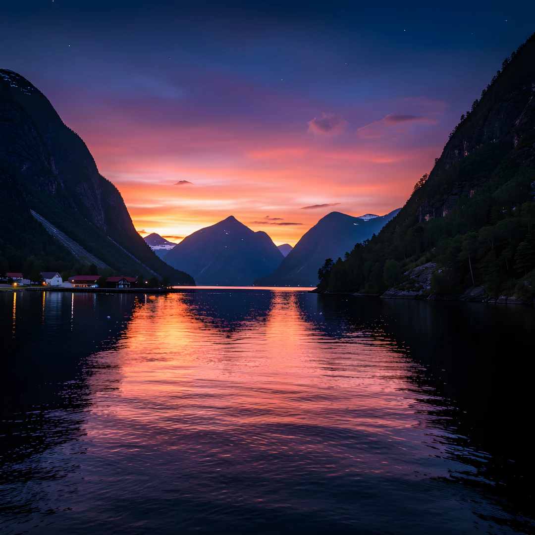 Fjord Morning Glow