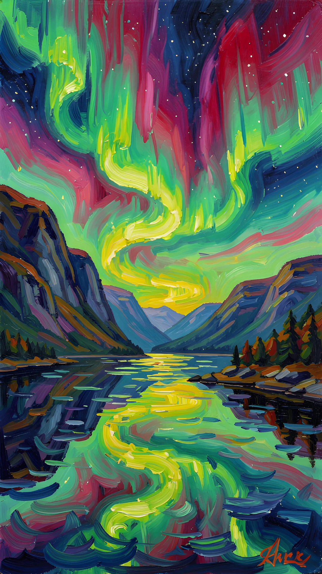 Aurora Brushstrokes