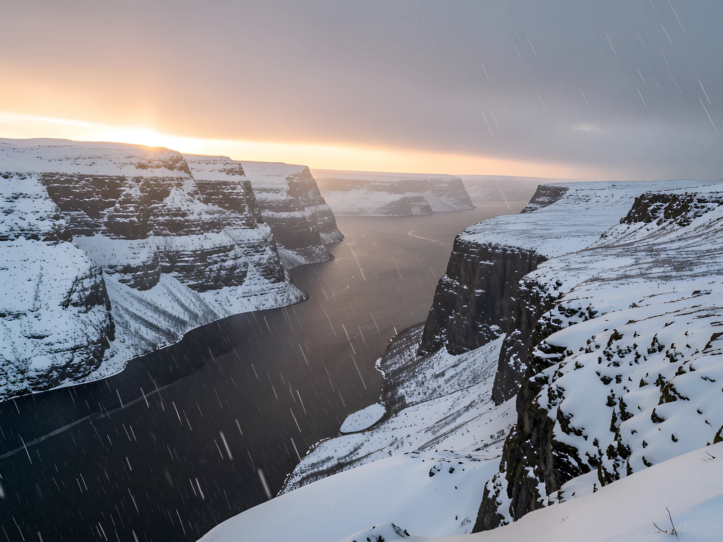 Fjord Winter Dawn