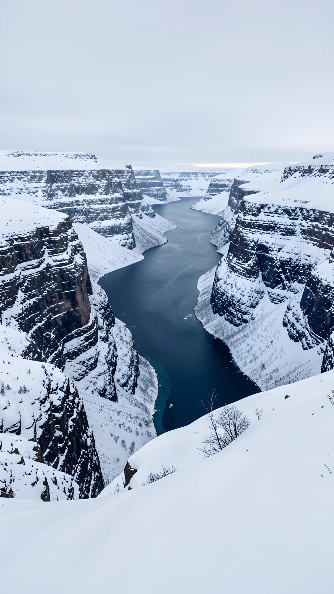 Frozen Fjord Scene