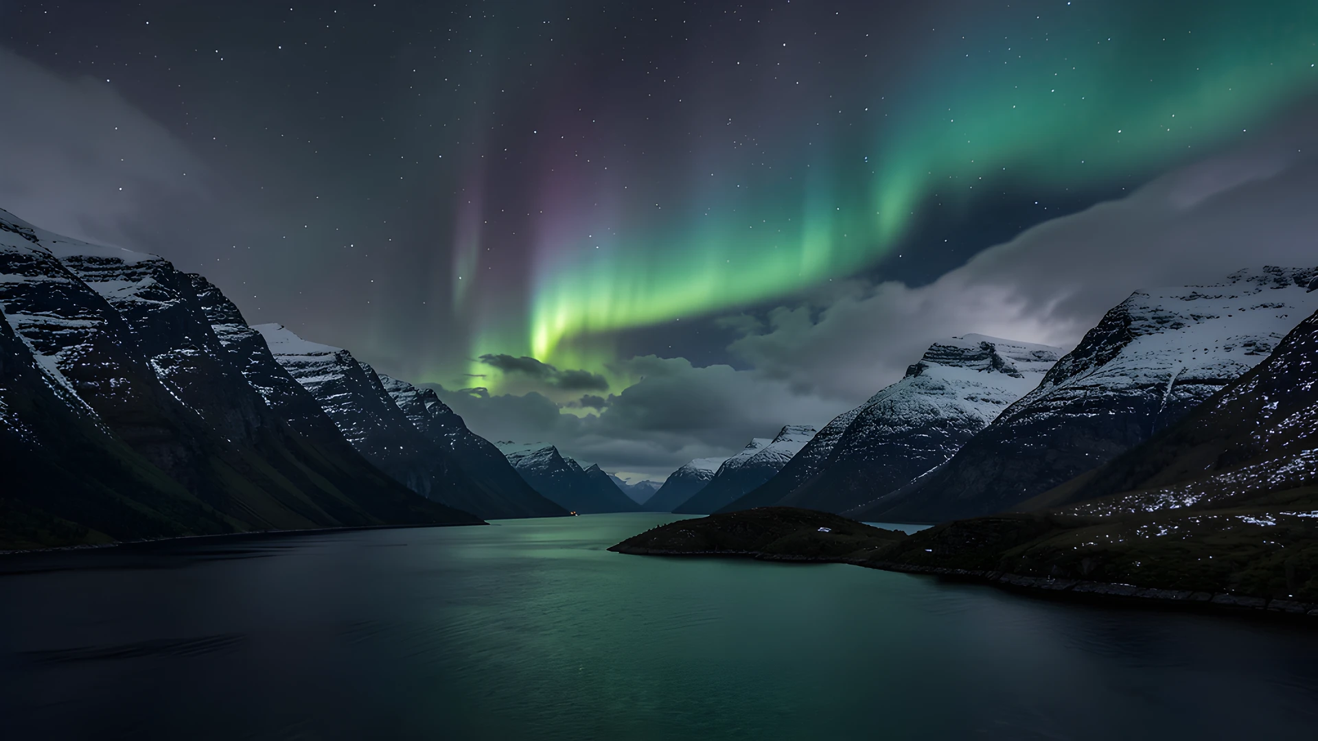 Northern Lights Fjord