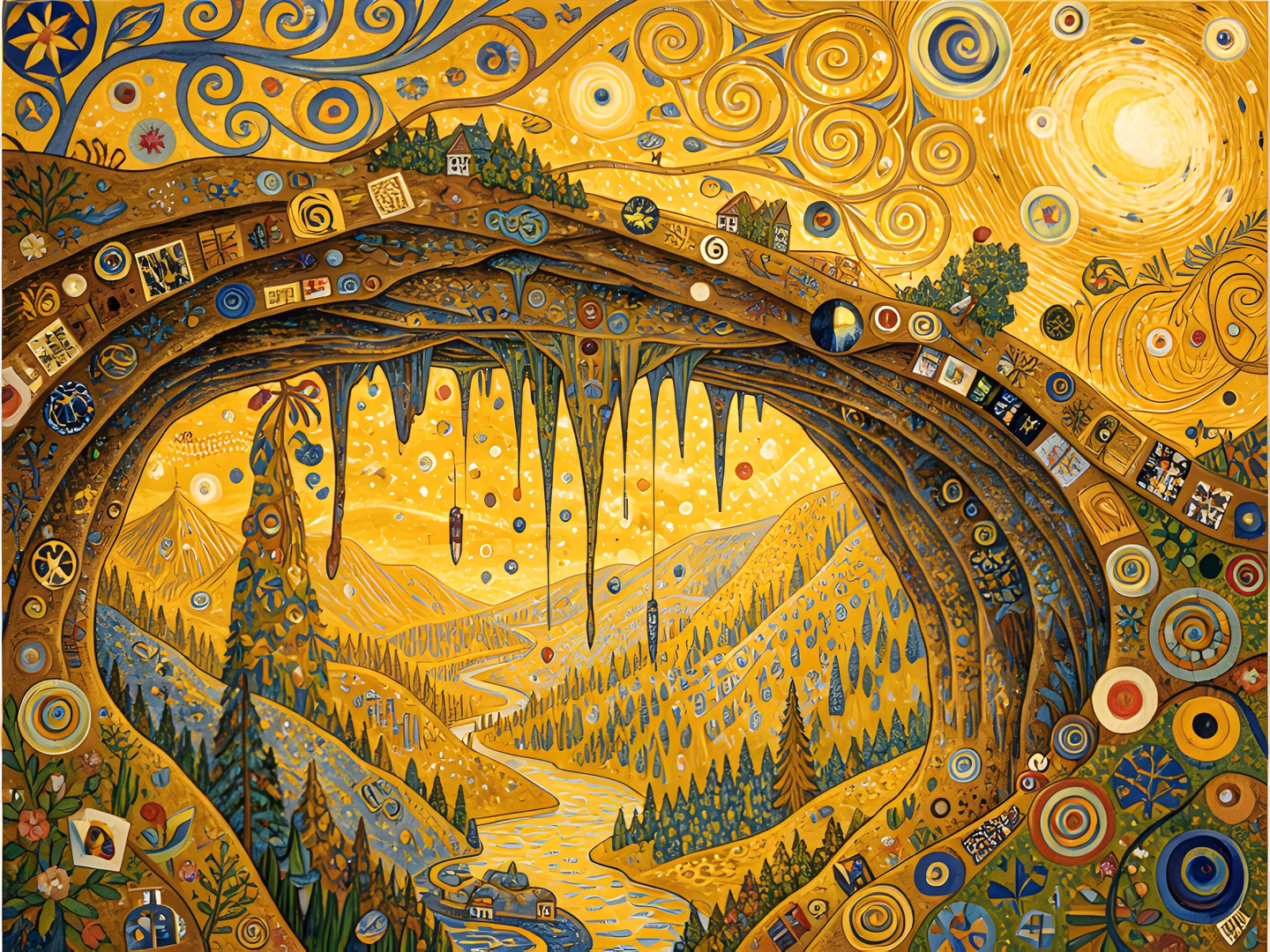 Golden Klimt Rock