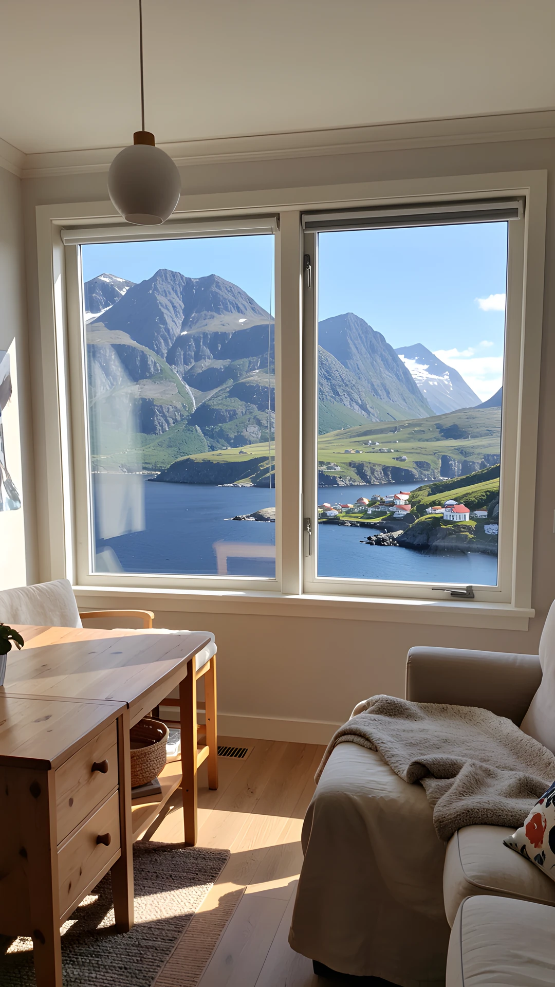 Fjord Mountain Scene
