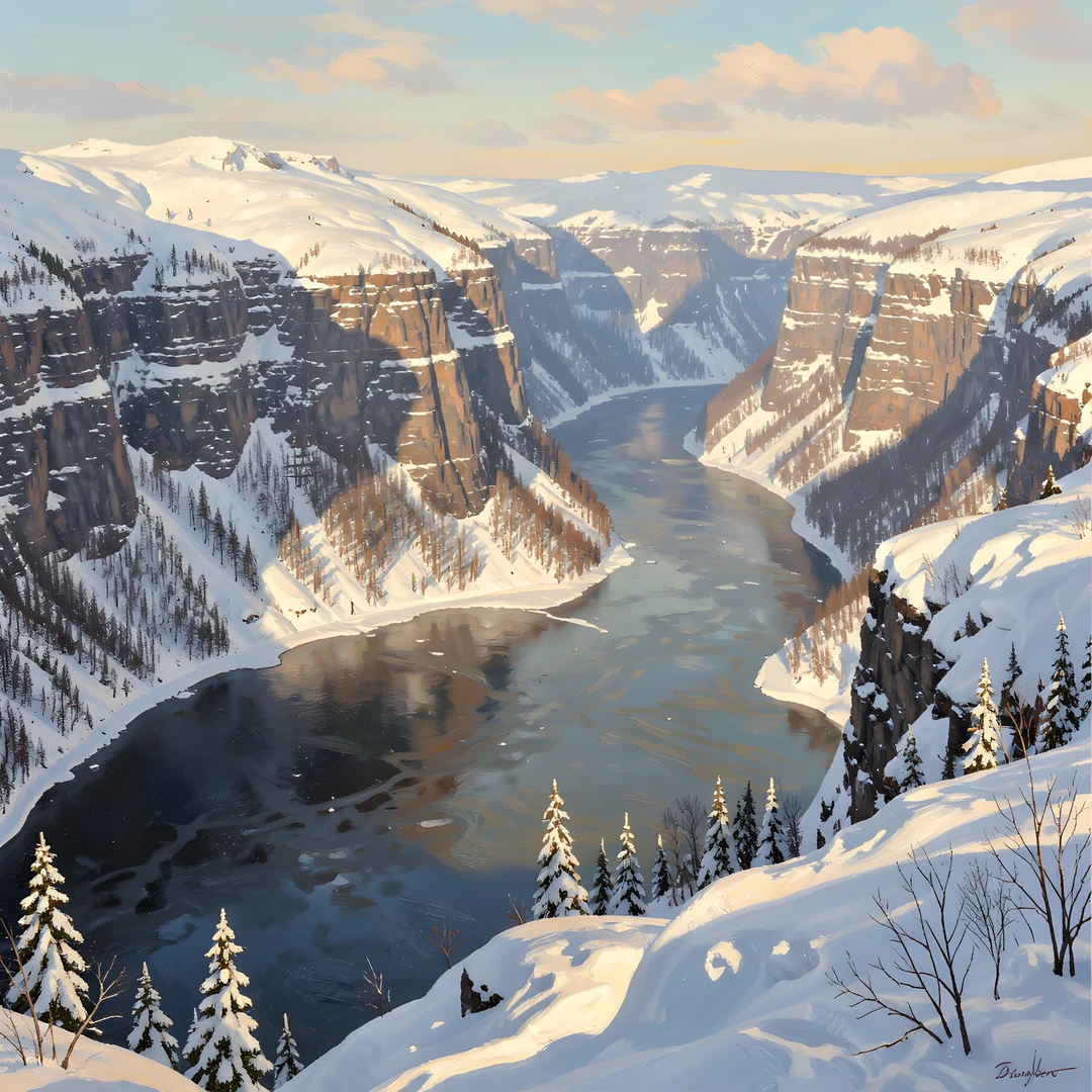 Fjord Winter Glow