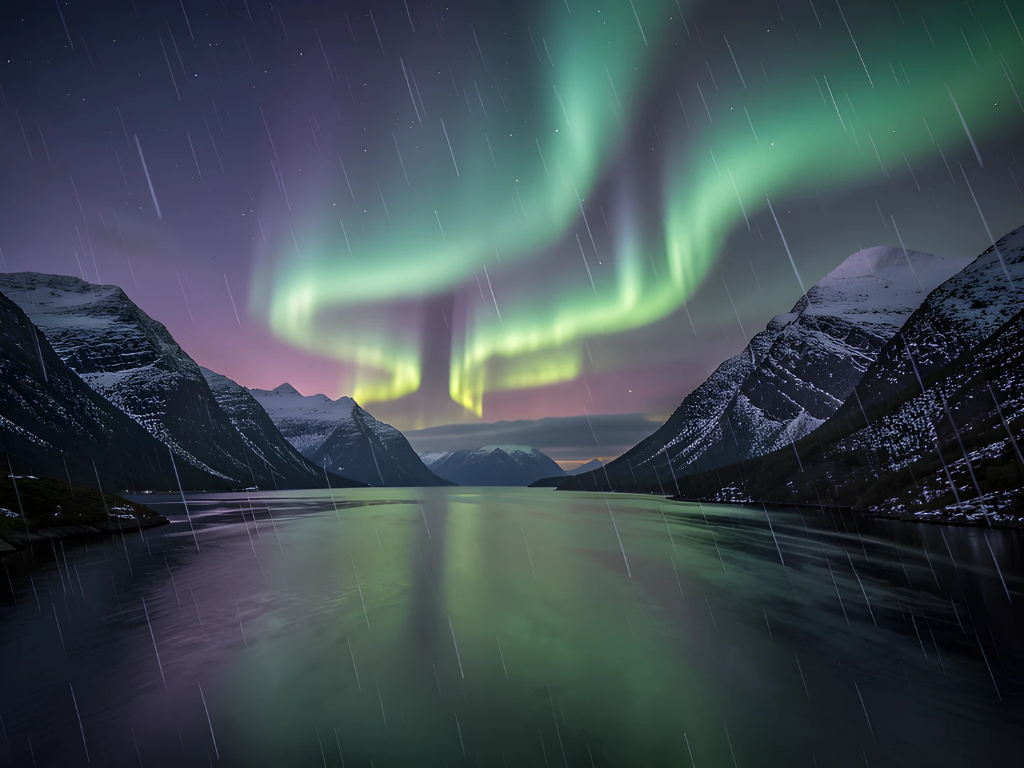 Northern Lights Fjord