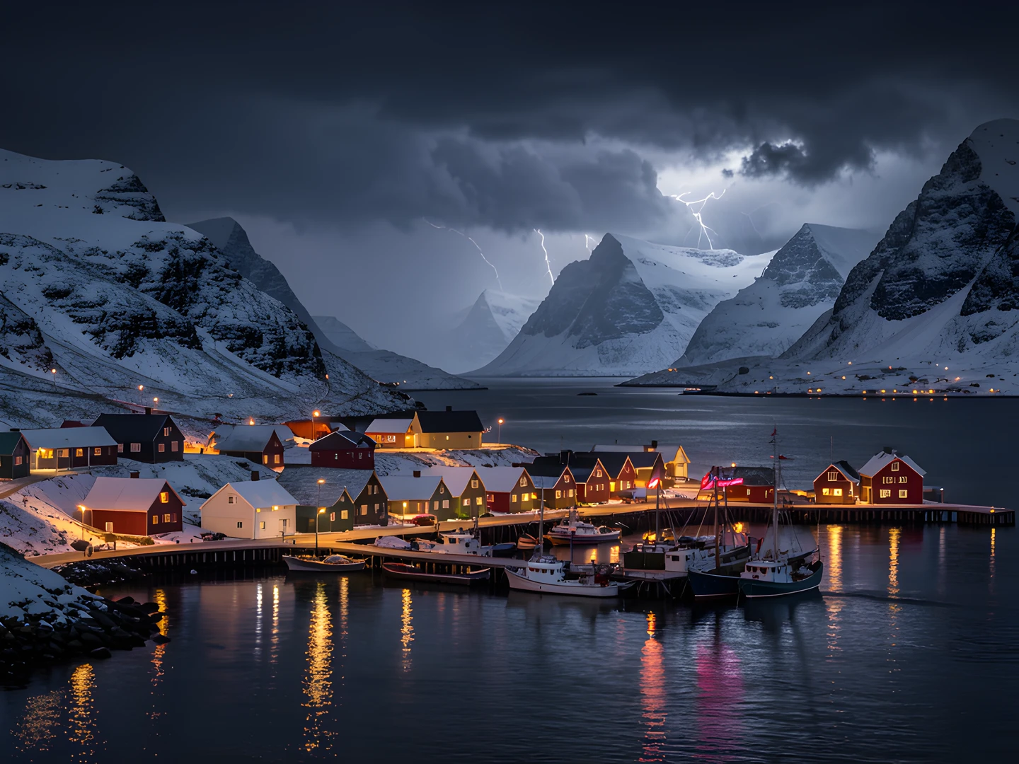 Northern Lights Fjord