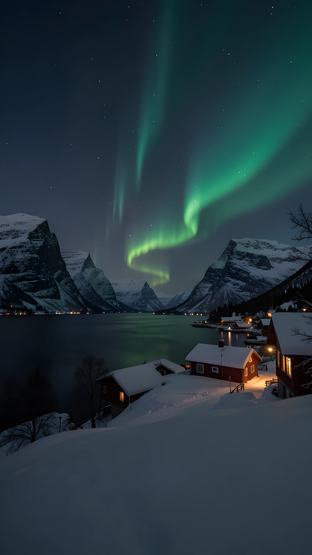 Fjord Night Sky