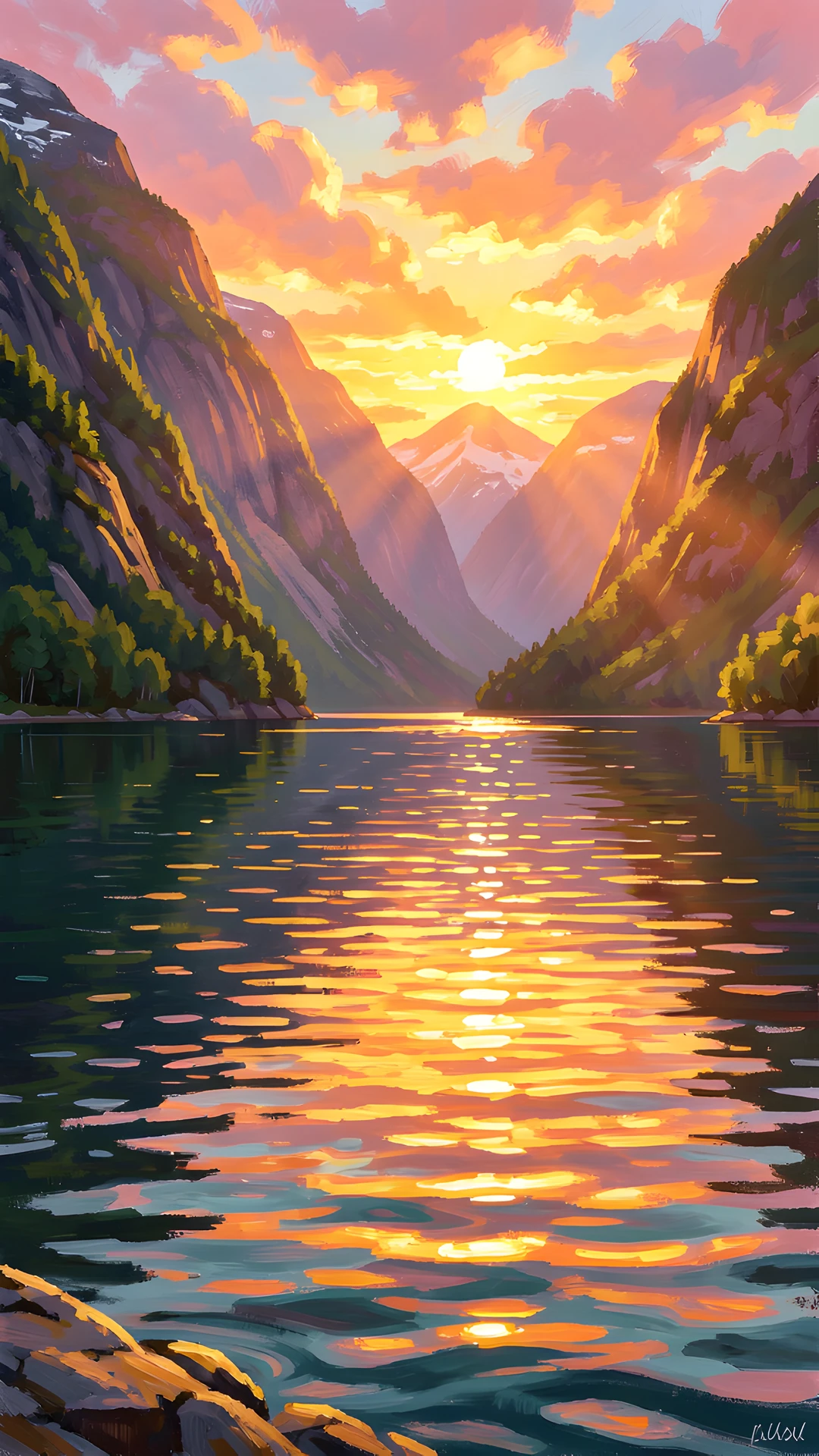 Fjord Morning Glow