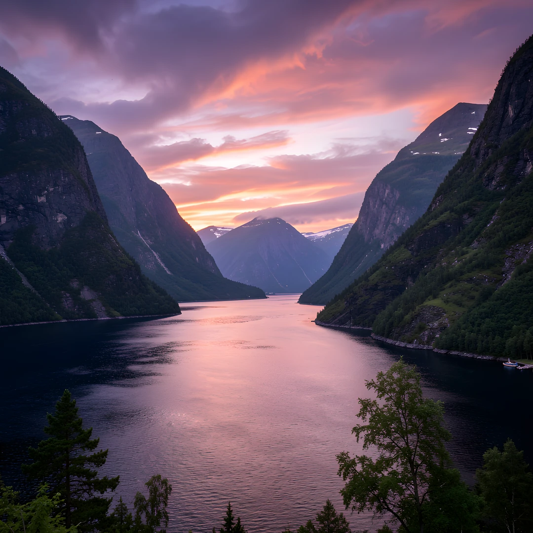 Fjord Morning Glow
