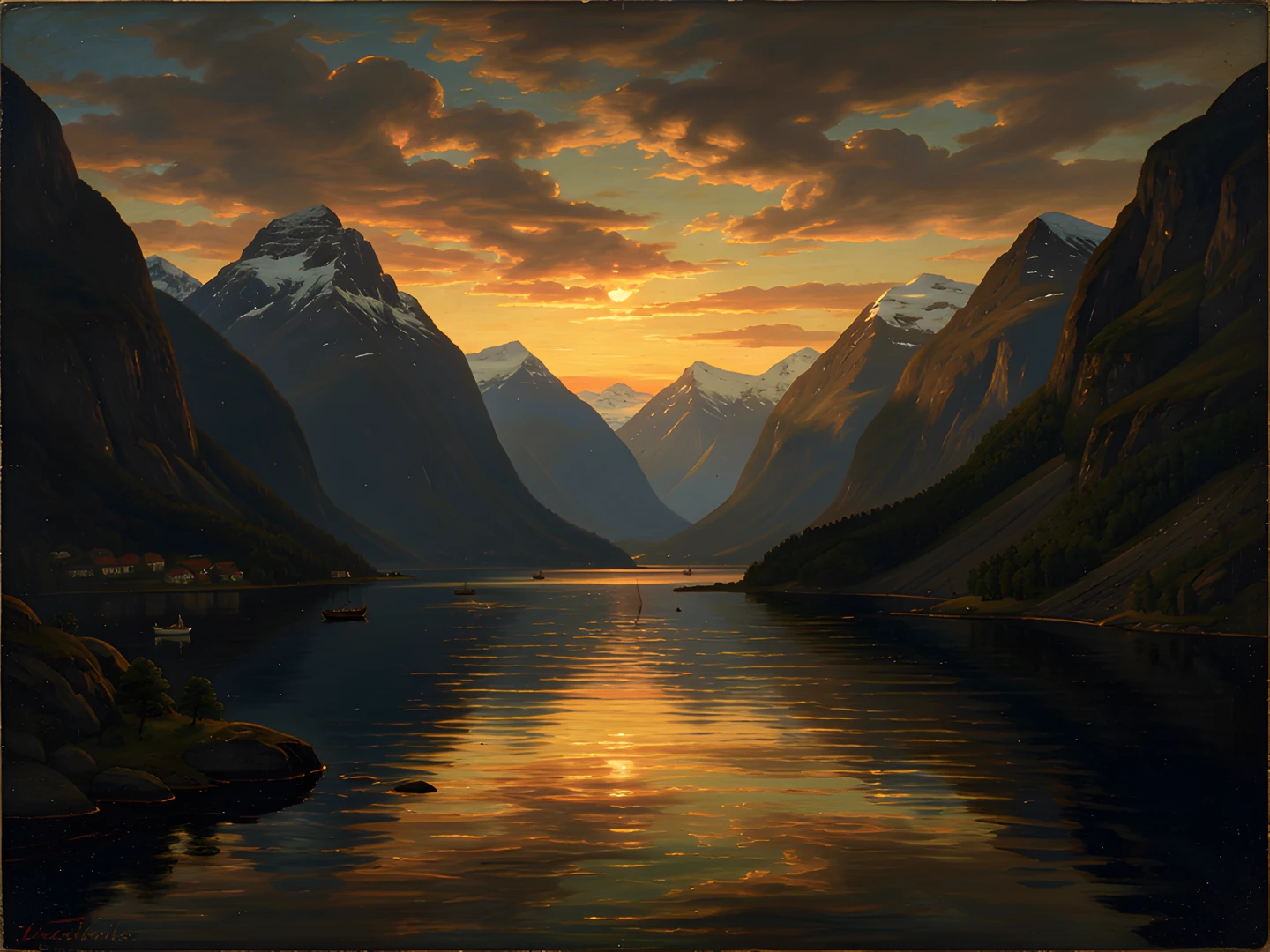 Fjord Sunrise Glow