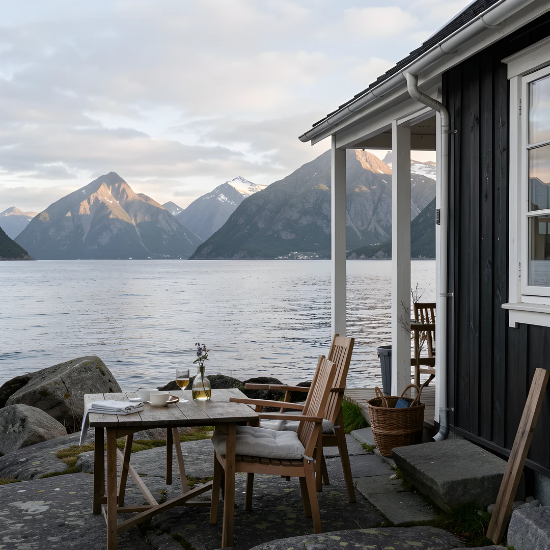 Fjord Evening Sky