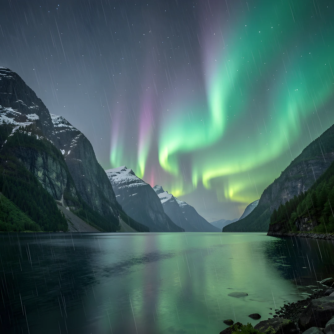 Northern Lights Fjord