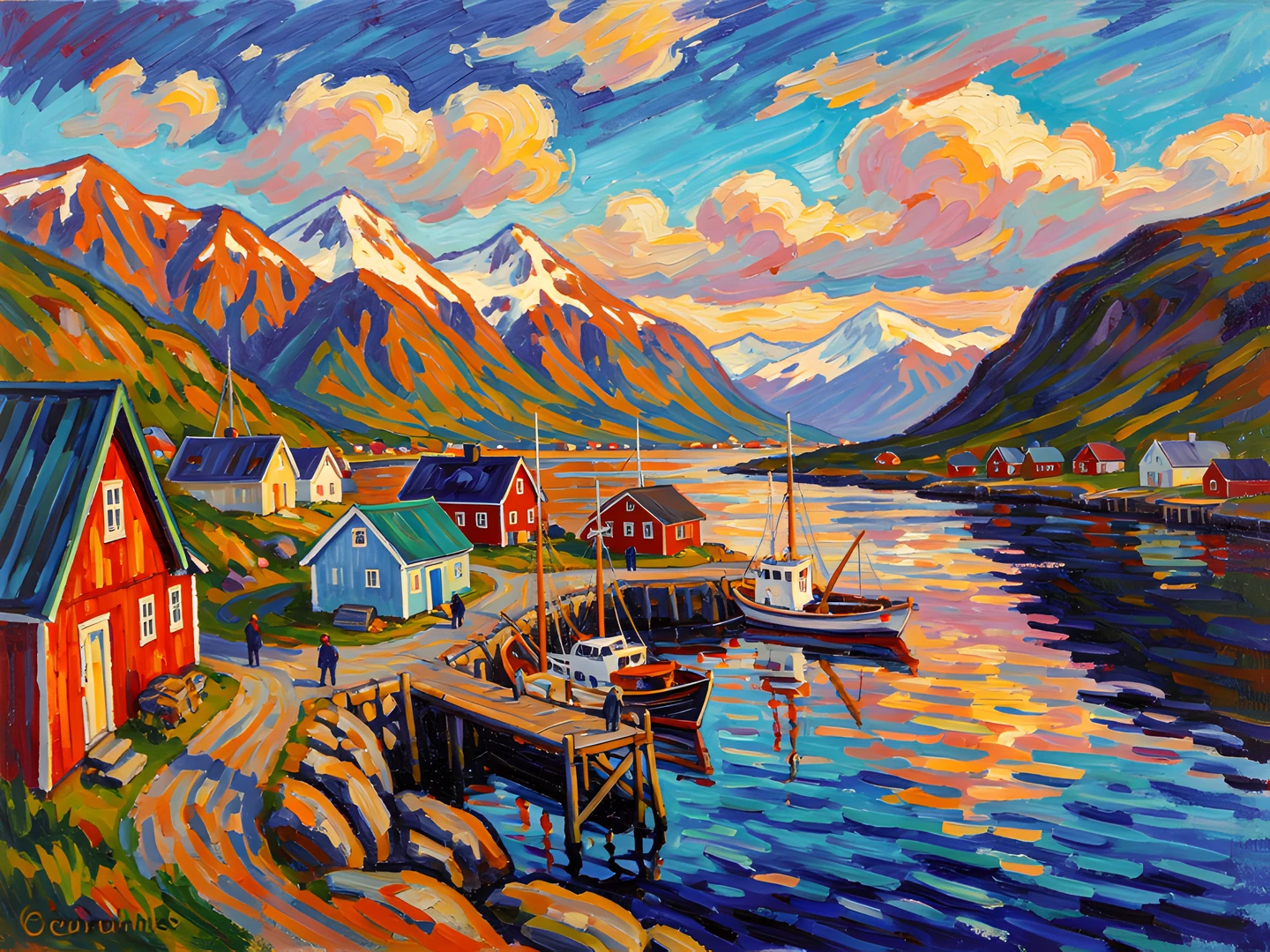 Waterfall Village Landscape