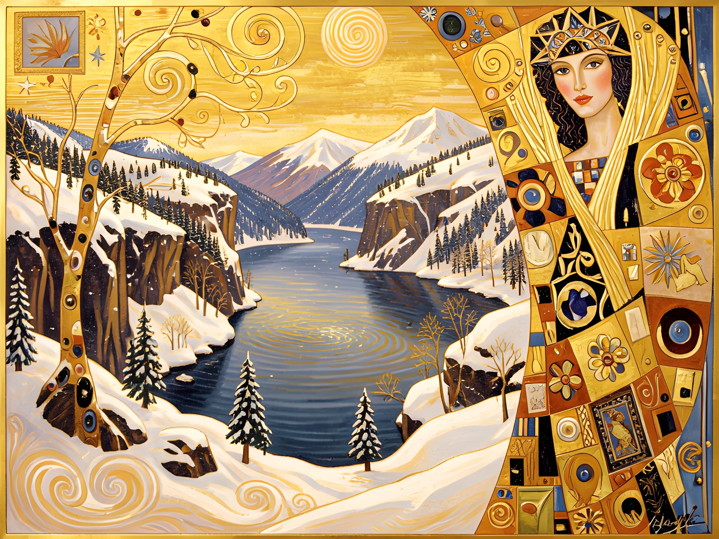 Golden Fjord Winter