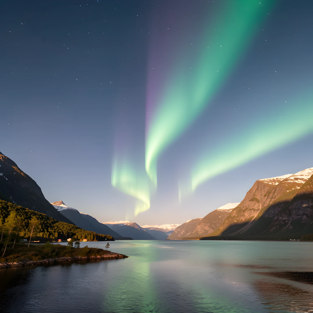 Northern Lights Fjord