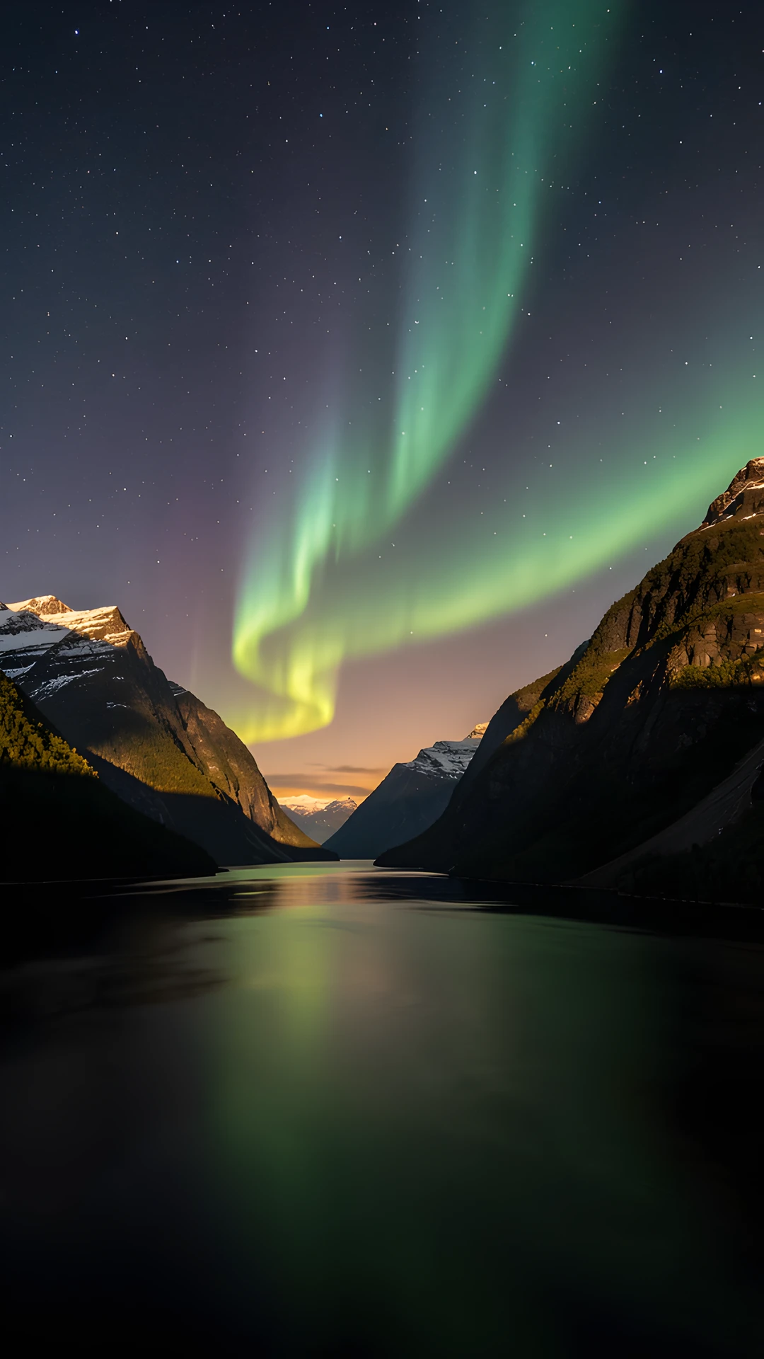 Northern Lights Fjord